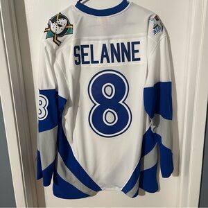 MITCHELL & NESS 1999 ALL STAR NHL SELANNE Jersey  Ducks Mens Sz Large